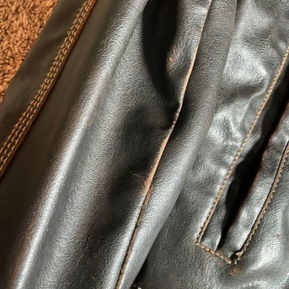 Columbia Sportswear Faux Leather Jacket Brown Large - Picture 6 of 12